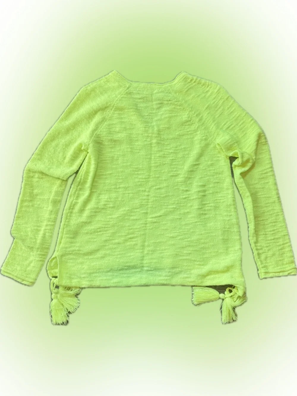 Lilly Pulitzer Jody V-Neck Lightweight Vibrant Yellow Sweater Size Medium - Picture 6 of 9